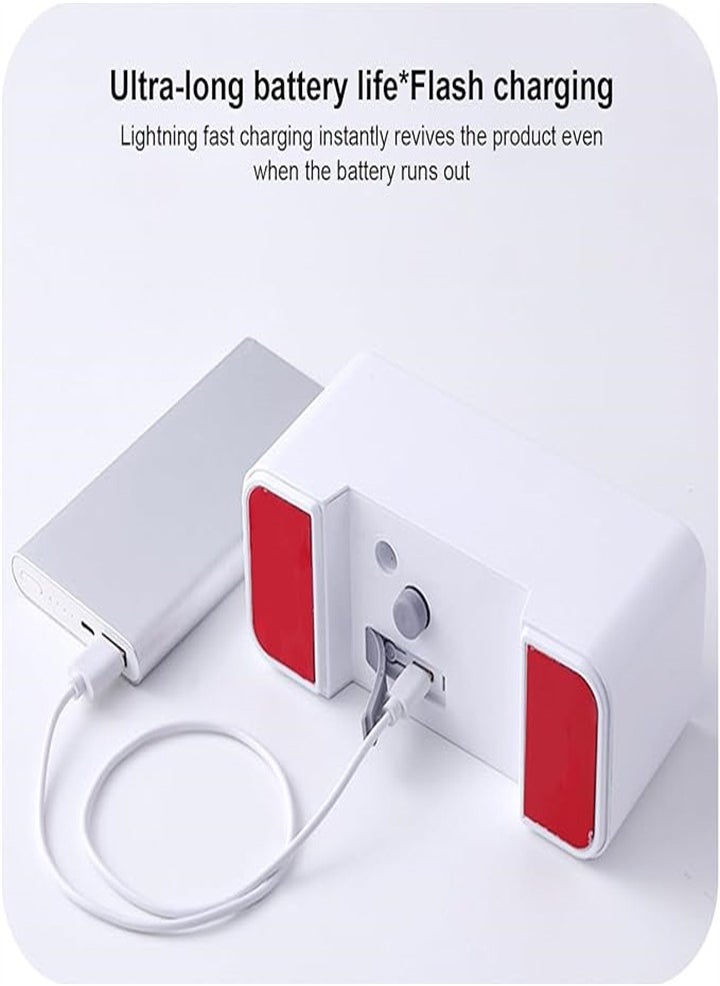 Smart sensor toilet cleaning machine, USB rechargeable, high sensitivity toilet cleaning machine with 1200mAh battery, perfect for home and hotel bathrooms