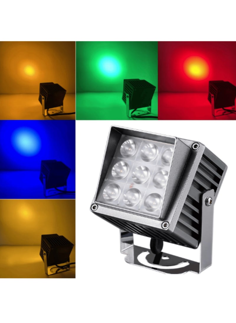 Flood Light 15W Square 1800K, Yellow, Red, Green, Blue Colors.