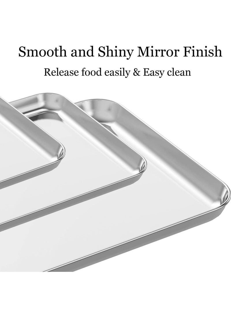 Stainless Steel Cookie Baking Sheet Set of 3