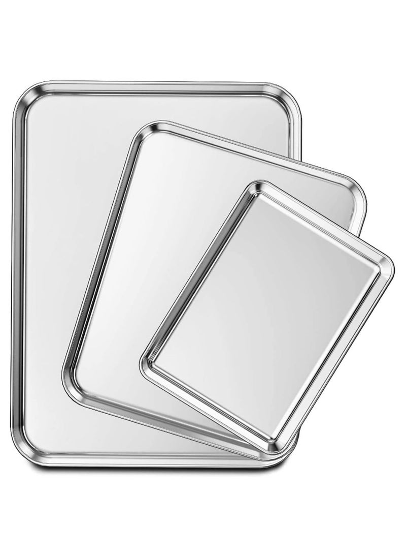 Stainless Steel Cookie Baking Sheet Set of 3