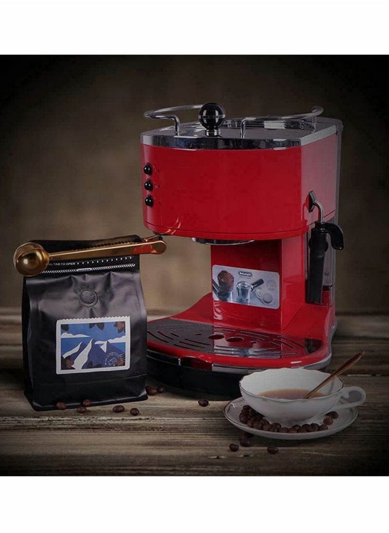 Coffee Storage Coffee Bags with Valve Black High Barrier Aluminum Foil Flat Bottom Standing Coffee Beans Storage Bags Reusable Heat Sealable Side Zipper Pouches for Home or Store 20pcs 8 oz 1/2 lb