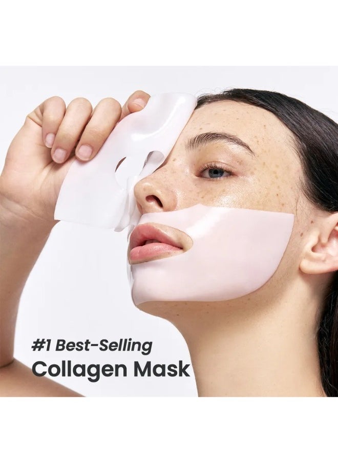 Bio-Collagen Real Deep Mask, Hydrating Overnight Mask, Pore Minimizing, Elasticity Improvement, 34g x 4PCS