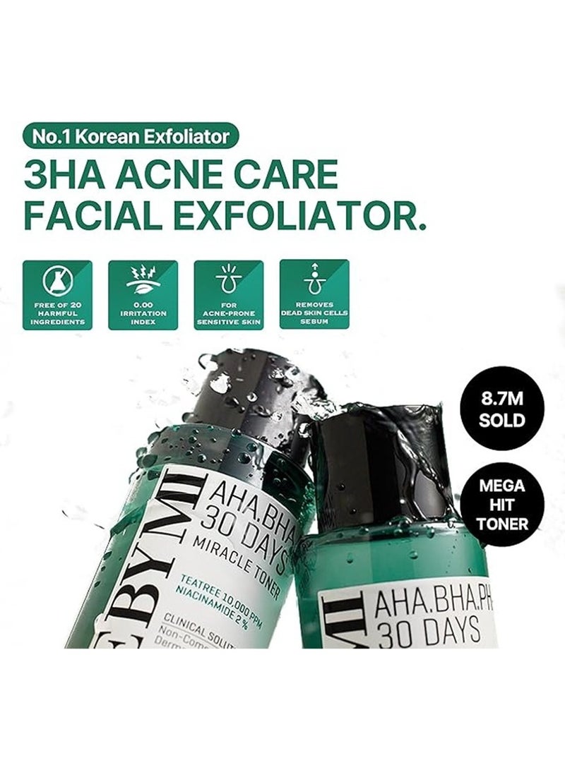 Aha-Bha-Pha 30 Days Miracle Face Toner - For Brightening, Exfoliating, Moisturizing, Rejuvenating, Whitening Face 150ml