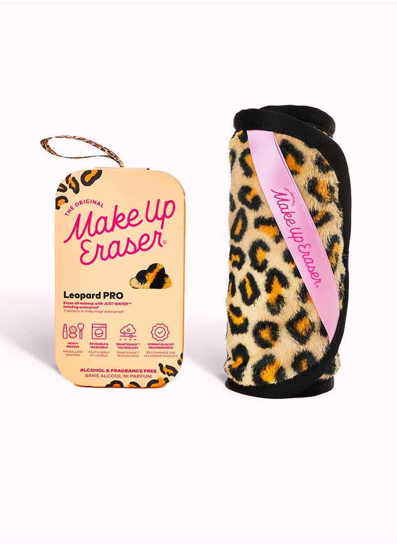 The Original MakeUp Eraser PRO, Effortlessly Remove All Makeup Using Only Water, Including Waterproof Mascara, Eyeliner, Foundation, Lipstick, Sunscreen, and More! Leopard, 1ct.