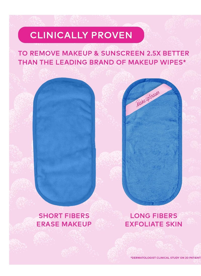 The Original MakeUp Eraser PRO, Effortlessly Remove All Makeup Using Only Water, Including Waterproof Mascara, Eyeliner, Foundation, Lipstick, Sunscreen, and More! Berry Blue, 1ct.