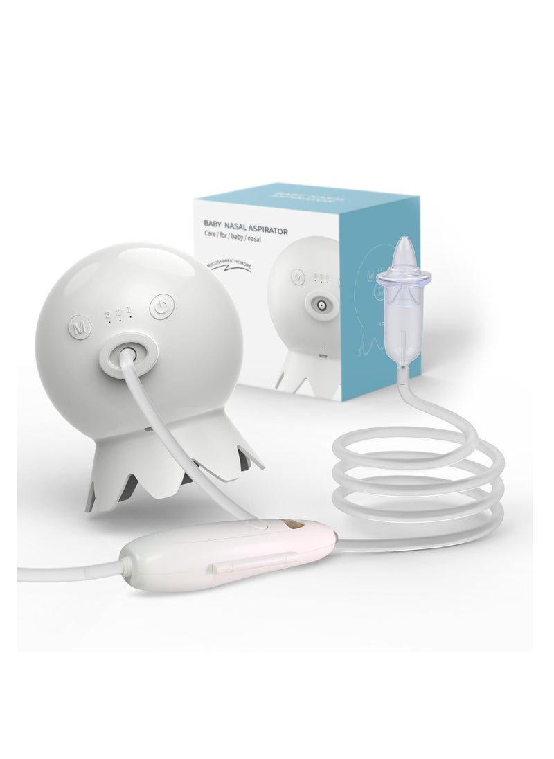 SYOSI, Electric Nasal Aspirator for Baby, Professional Grade, Mute and Rechargeable Nose Sucker for Toddlers, Automatic Newborn Snot Sucker, Nose Cleaner