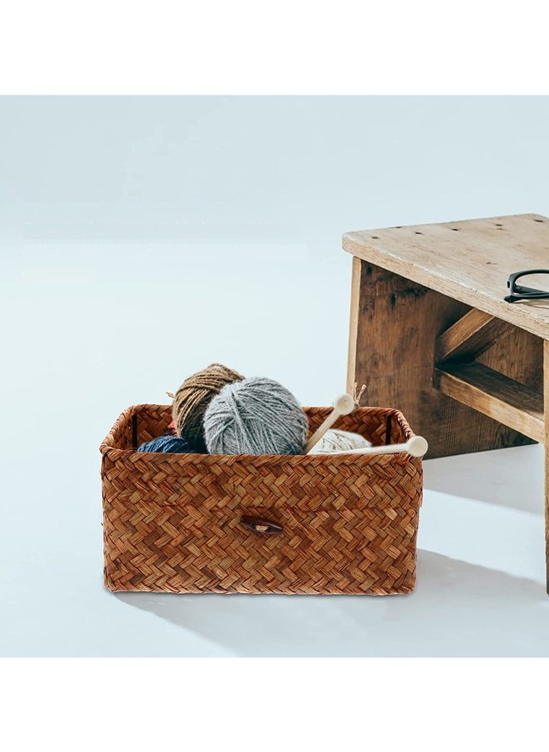 Premium Handwoven Natural Storage Baskets Set of 3