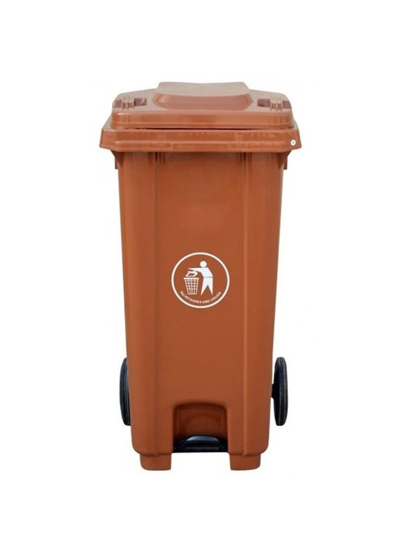 High Quality Modern Garbage Bin 240 Liters Brown