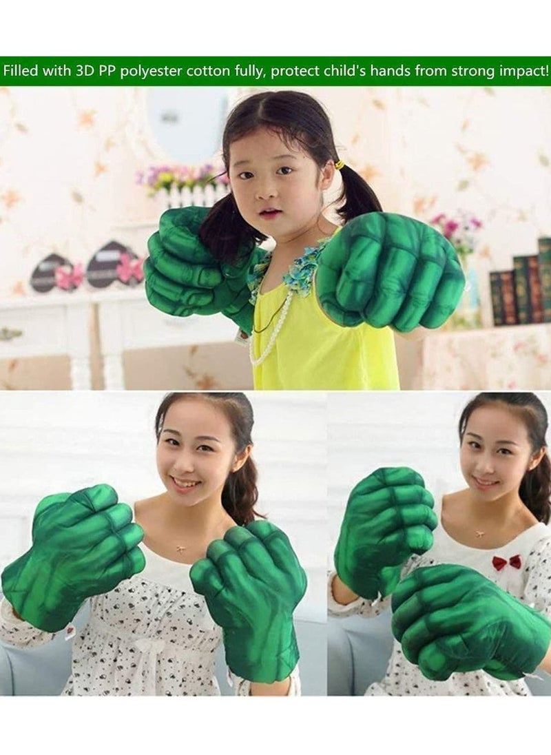 Marvel Hulk Smash Hands Fists Big Soft Plush Kid Boxing toys Training Gloves Pair Costume