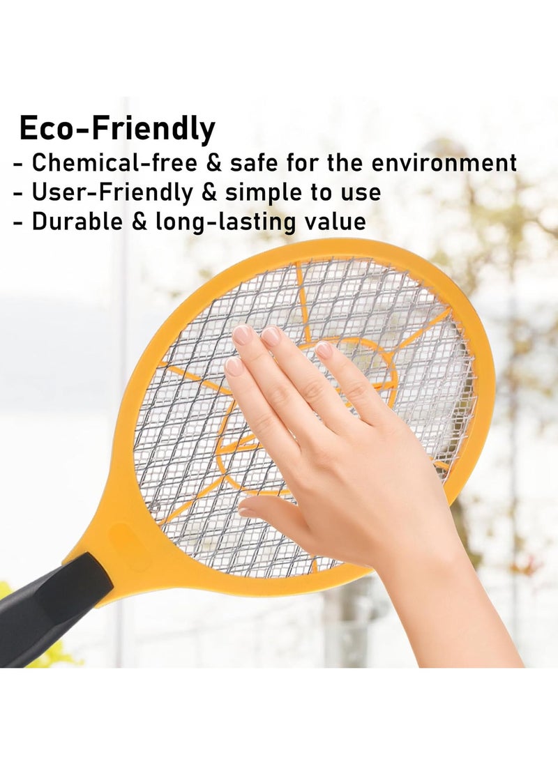 2 Pack Fly Swatter Bug Zapper Racket Battery Operated, Mosquito Indoor Outdoor Fly Insect Catcher Zapper Rackets