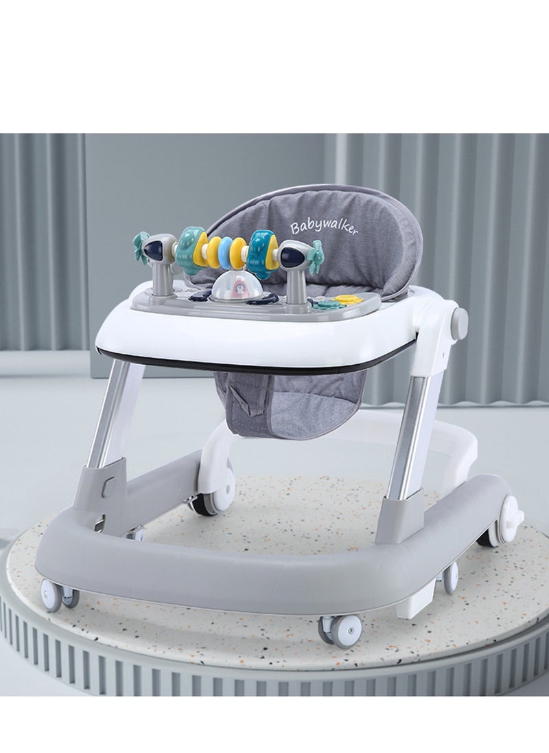 3 In 1 Baby Walker With Adjustable Height & Musical Toy, 6 - 18 Months