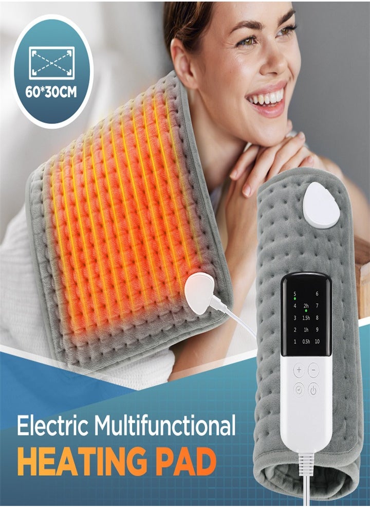 New ten-speed therapy, electric heating belt, multi-function heating pad, waist heating pad, with LCD controller, electric heating pad, used to relieve menstrual back pain and cramps, machine washable