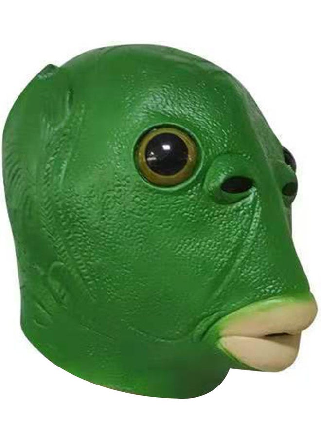 Green Fish Head Mask green 30.00x2.00x25.00cm