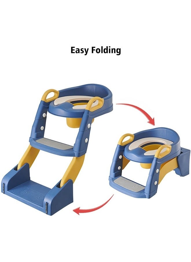 3-In-1 Foldable Potty Training Seat With Non-Slip Ladder