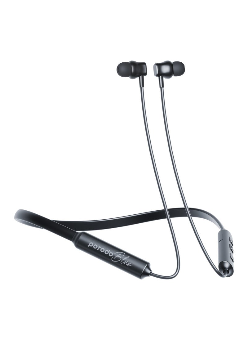 Blue ENC Neckband In-Ear Earphones - Black