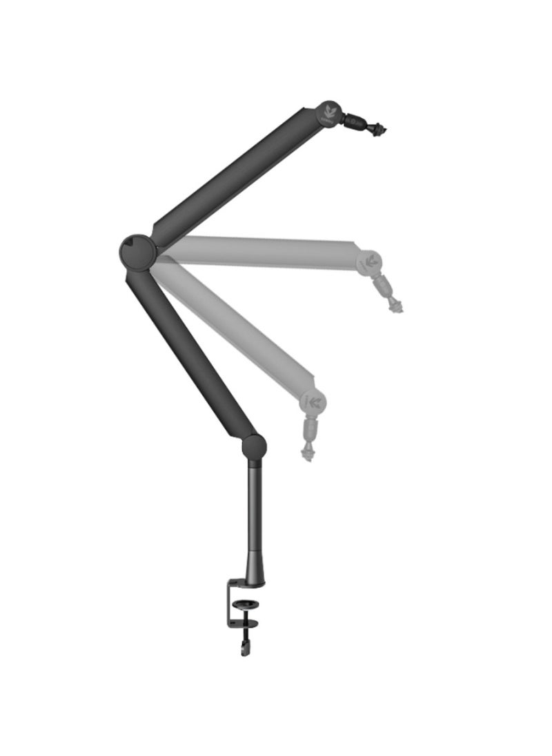 SA-30 Microphone Boom Arm, 360° Rotatable Mic Stand With 6 inch Riser, Microphone Holder with 1/4