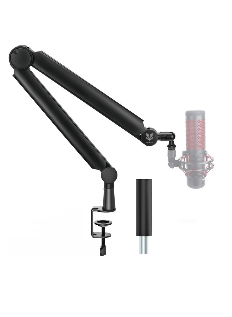 SA-30 Microphone Boom Arm, 360° Rotatable Mic Stand With 6 inch Riser, Microphone Holder with 1/4