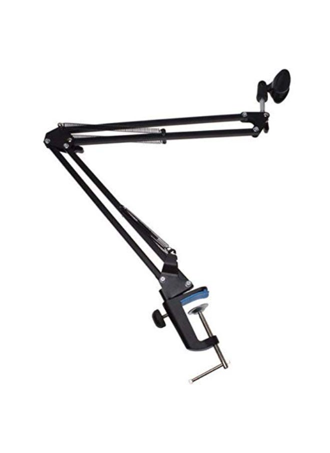 Shock Mount Microphone Stand with Metal Base – Universal Desktop Cantilever Support NB-35 for Studio and Recording