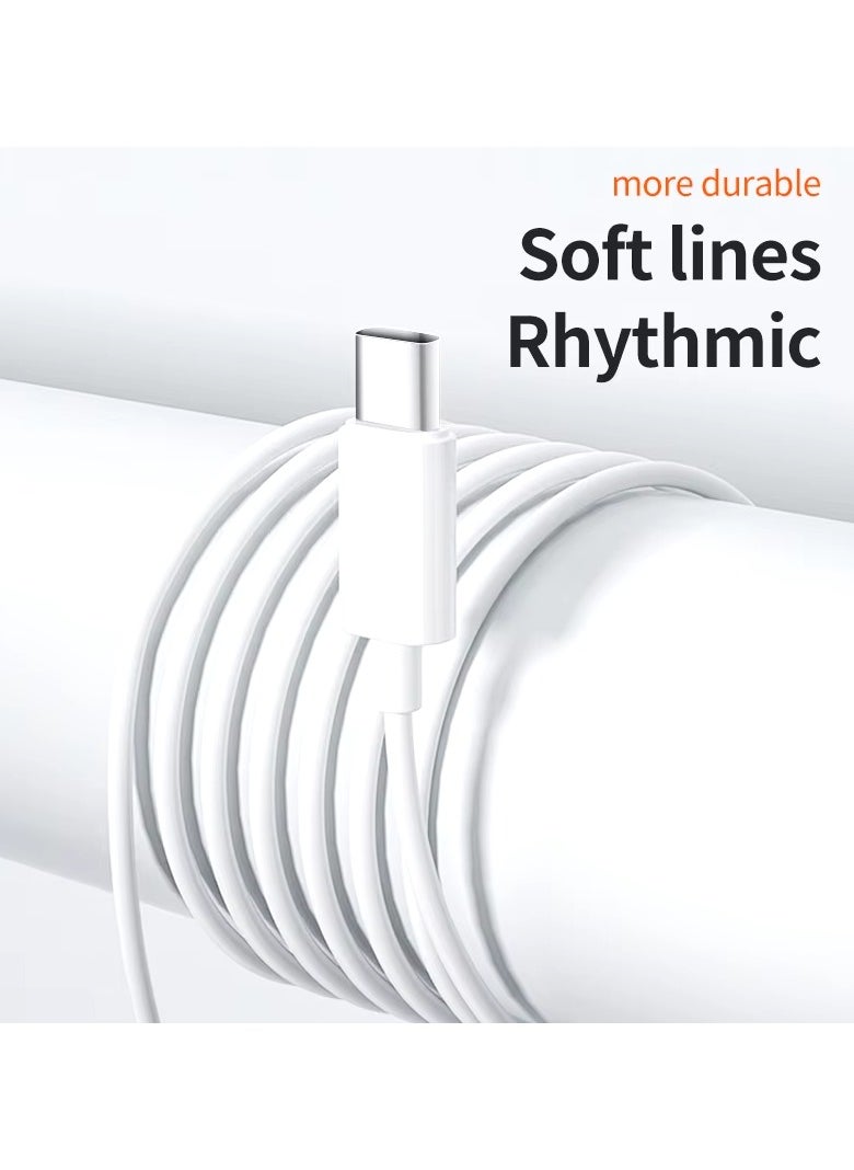 Earphones with Type-C Connector - Immersive Sound, Crystal-Clear Audio, Deep Bass, Ergonomic Design for Ultimate Comfort & All-Day Secure Fit