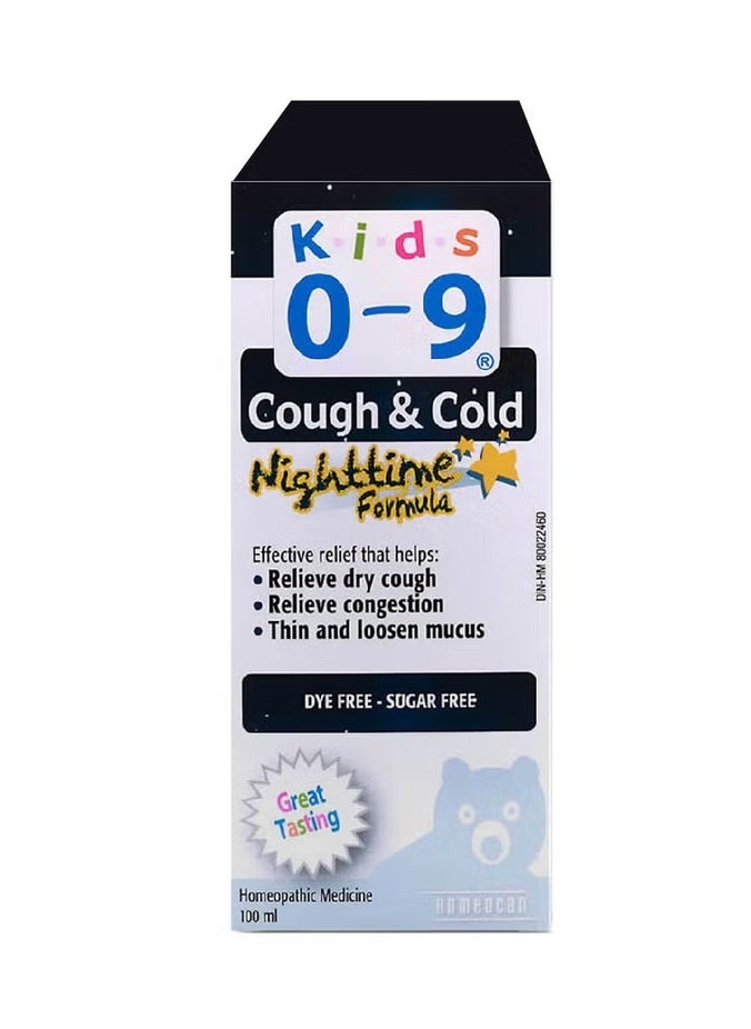 Kids 0-9 Cough & Cold Night Time Formula Syrup 100 mL