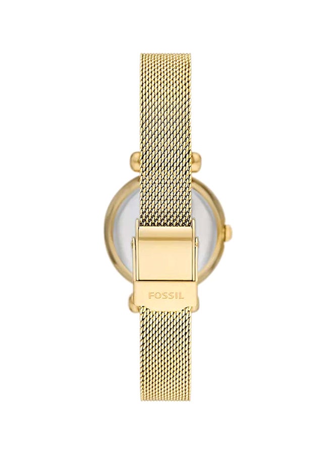 Women's Tillie Mini Three-Hand Gold-Tone Stainless Steel Mesh Watch BQ3898 - 26mm