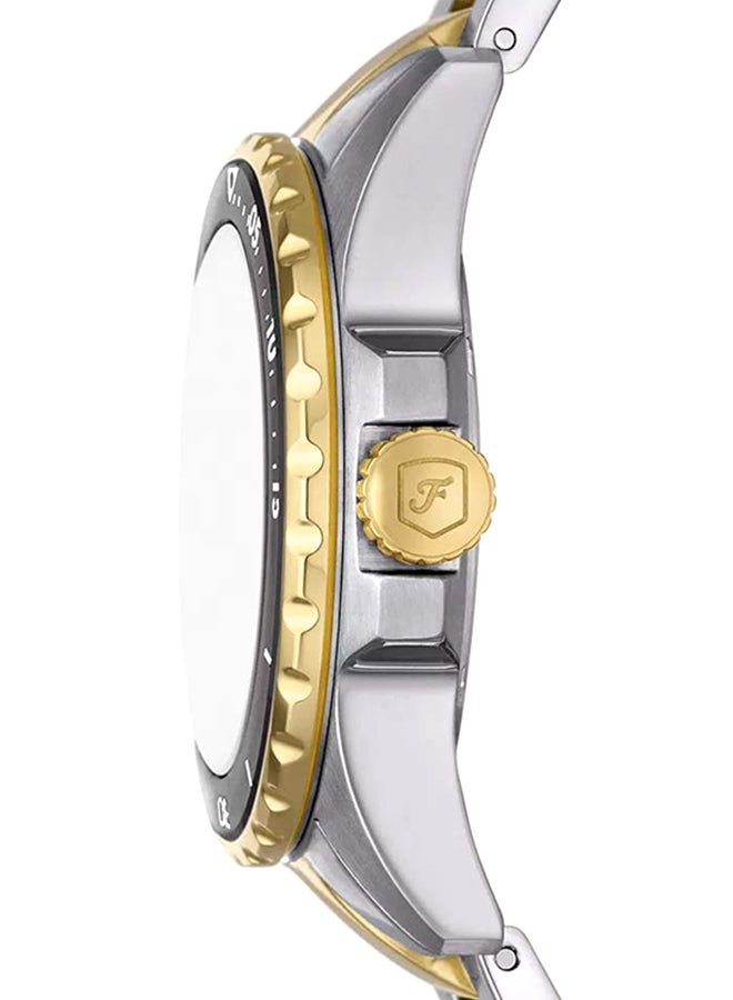 Women's Fossil Blue Dive Three-Hand Two-Tone Stainless Steel Watch ES5349 - 36mm