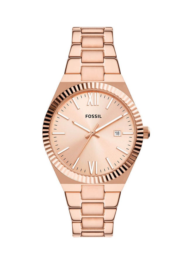 Women's Analog Round Shape Stainless Steel Wrist Watch - ES5258 - 38 mm