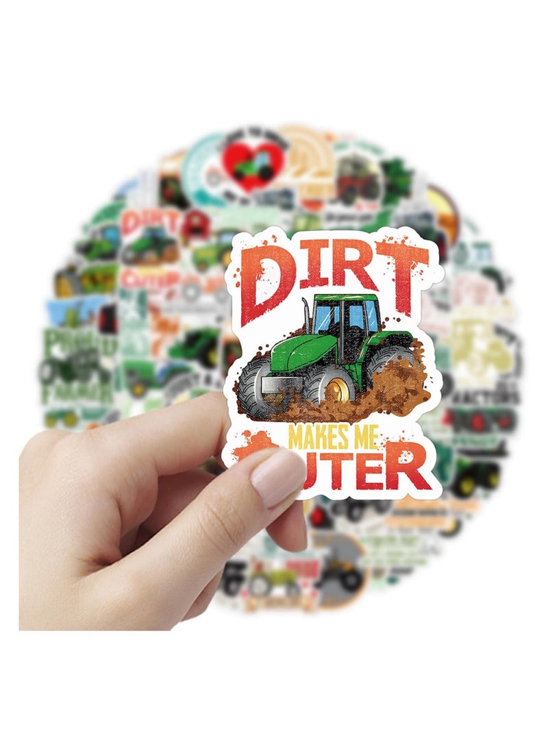 Tractor Stickers Waterproof 50pcs