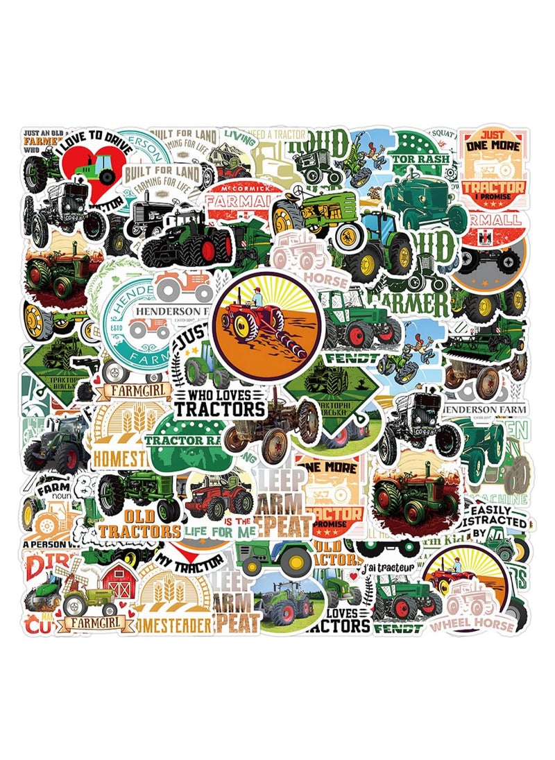 Tractor Stickers Waterproof 50pcs