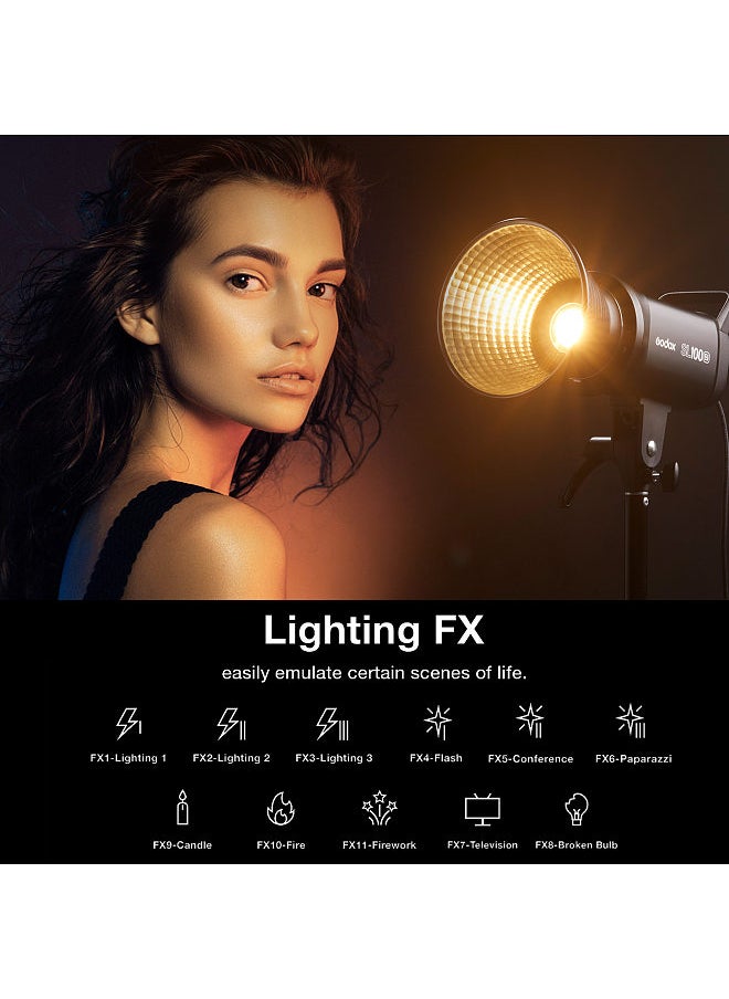 SL100Bi Compact LED Video Light Photography Fill Light