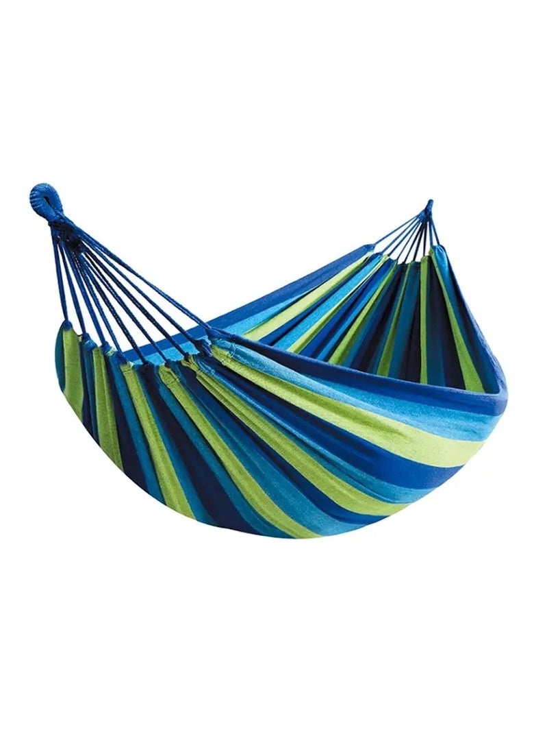 Outdoor Canvas Hammock with Tree Ropes - Camping Swing Hammock, Load-Bearing Up to 200kg, Perfect for Garden, Patio, Backyard