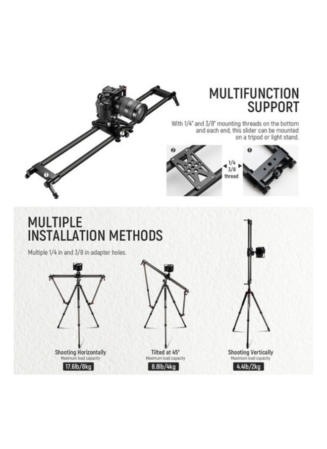 Neewer CS80CM Carbon Fiber Camera Slider and Carry Bag (31.5