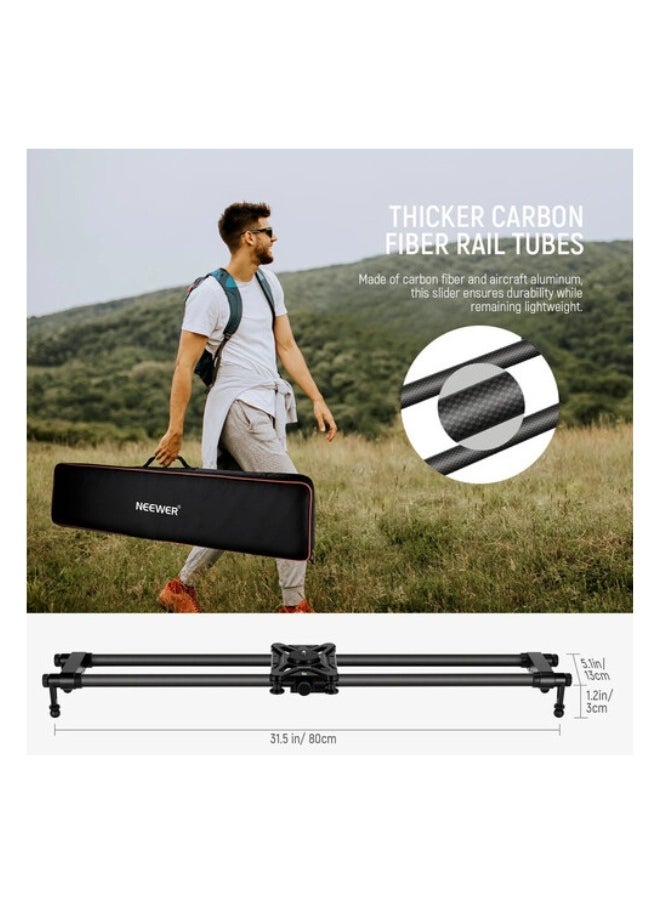 Neewer CS80CM Carbon Fiber Camera Slider and Carry Bag (31.5