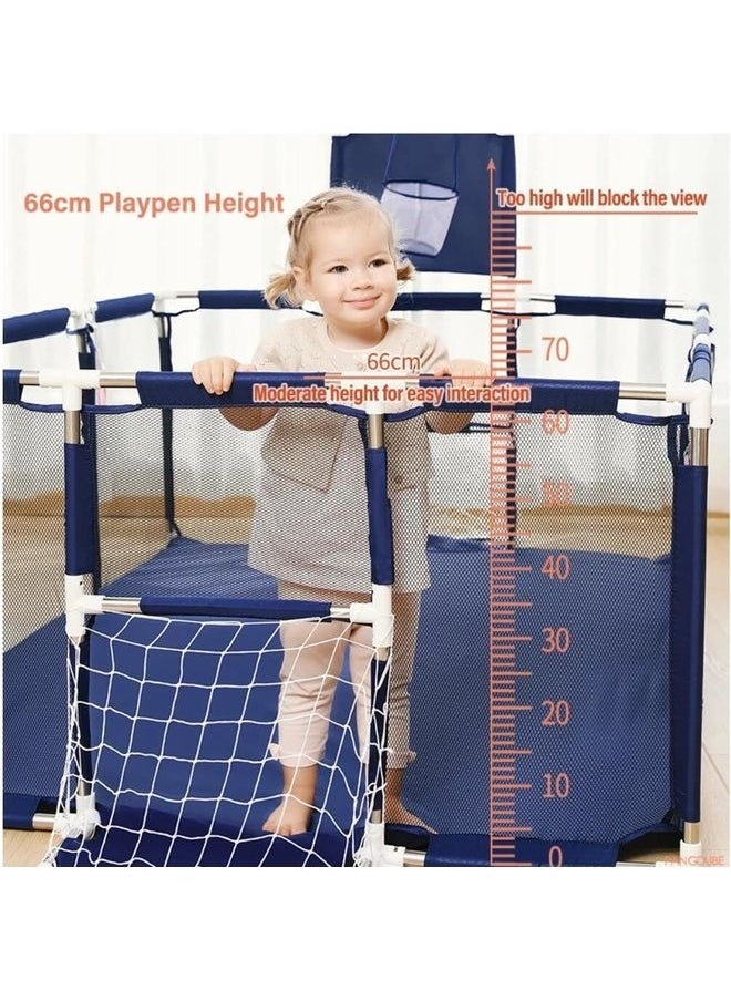 Baby Foldable Playpen With Safety Fence