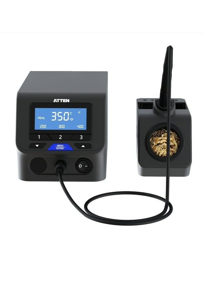 ATTEN ST-9003D 90W Soldering Station High-Power Digital Soldering Iron with Adjustable Temperature Control Fast Heating LCD Display and ESD Protection for Electronics Repair