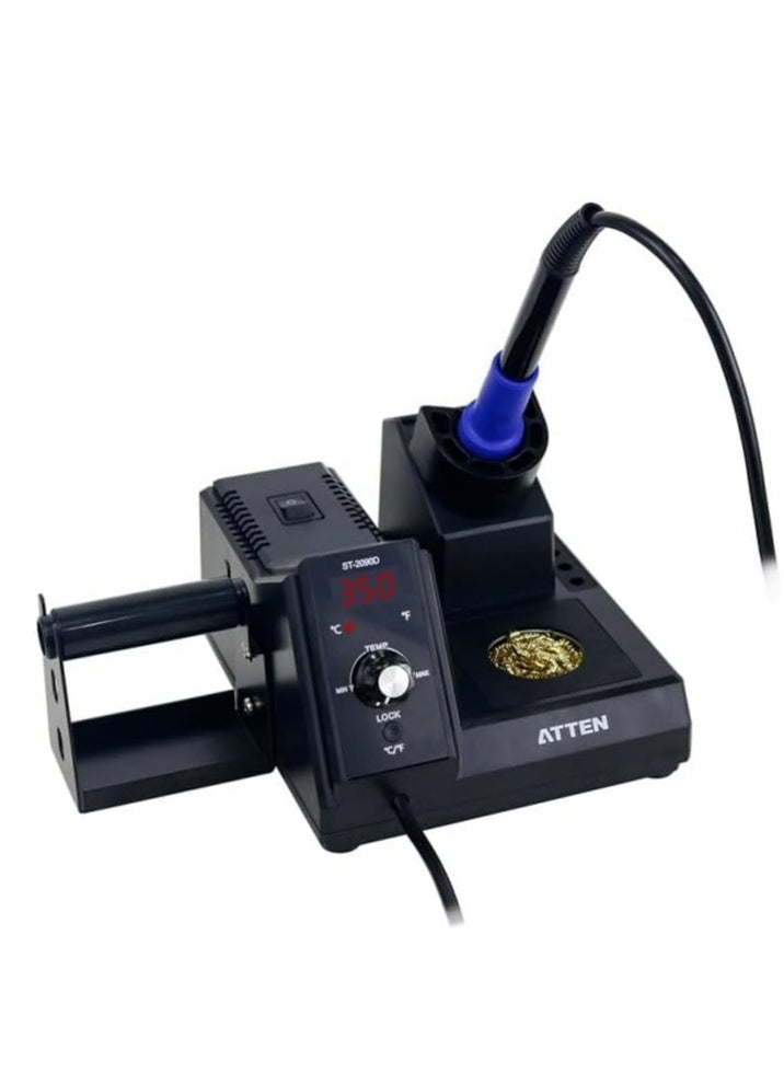 ATTEN ST-2090D 80W Digital Soldering Station Precision Soldering Iron with Adjustable Temperature LCD Display Fast Heating and ESD Safe for Electronics Repair and Assembly