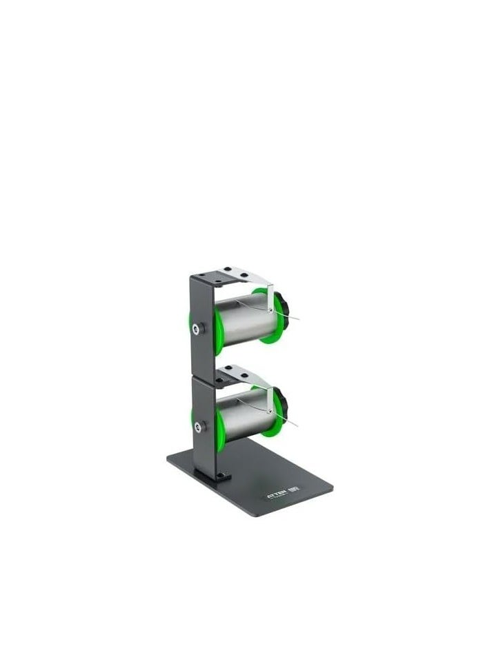 ATTEN TJ-227B Dual Metal Solder Wire Stand Heavy-Duty Double Spool Dispenser Compatible with Multiple Solder Wire Sizes for Efficient Electronics Assembly and Repair