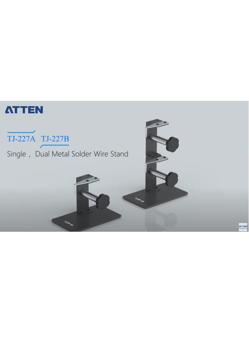 ATTEN TJ-227A Solder Wire Stand Heavy-Duty Dispenser for Soldering Wire Compatible with Various Solder Spools Stable Base for Electronics Repair and Assembly