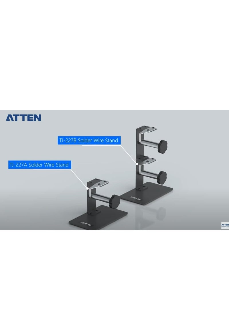 ATTEN TJ-227A Solder Wire Stand Heavy-Duty Dispenser for Soldering Wire Compatible with Various Solder Spools Stable Base for Electronics Repair and Assembly