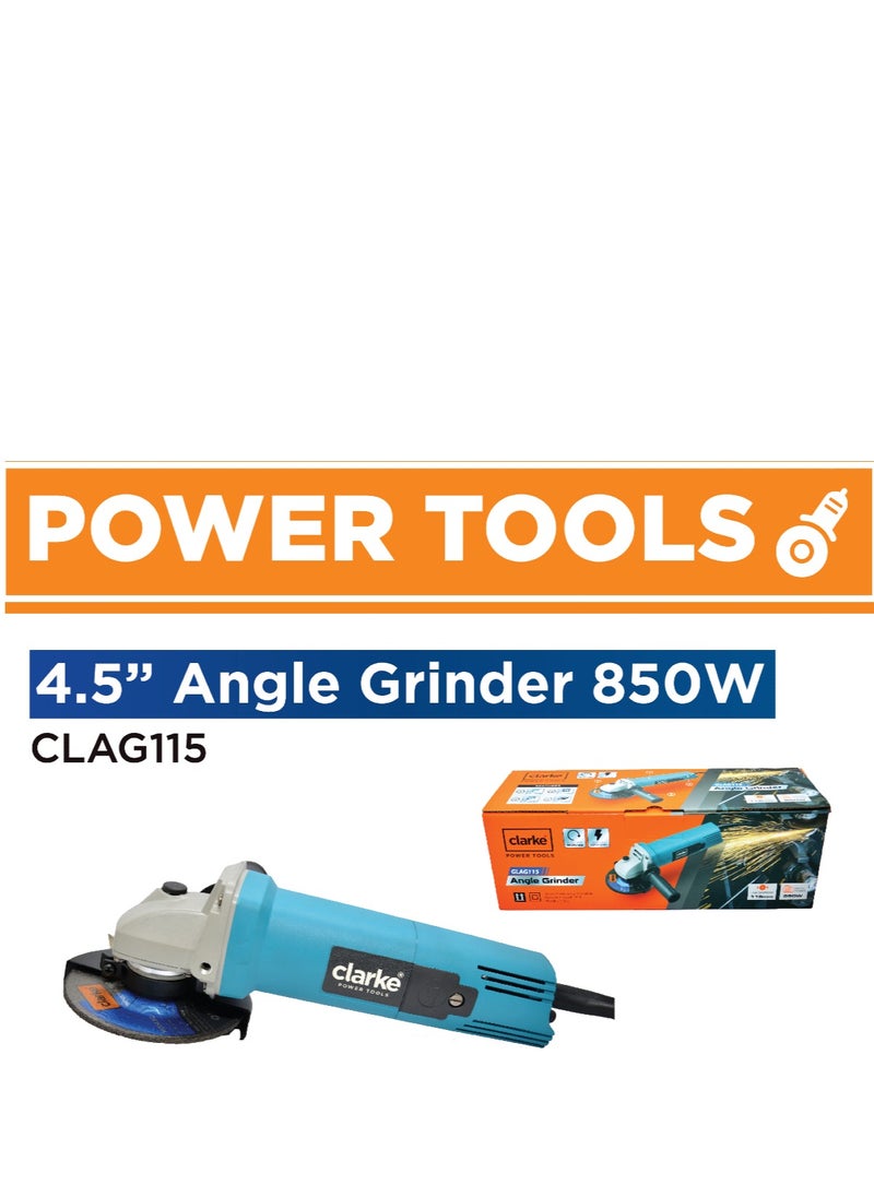 CLARKE 4.5” Angle Grinder 900W/110V