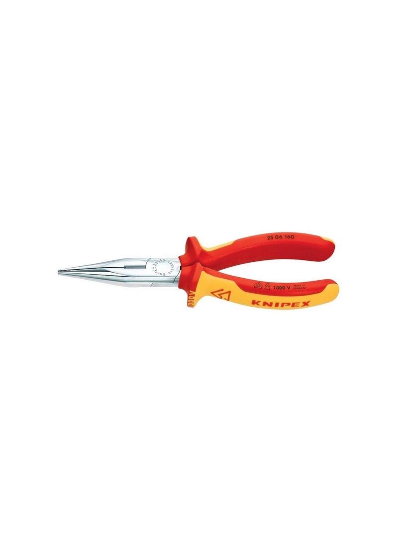 Snipe Nose Side Cutting Pliers KPX-2506160 Red/Yellow 16cm