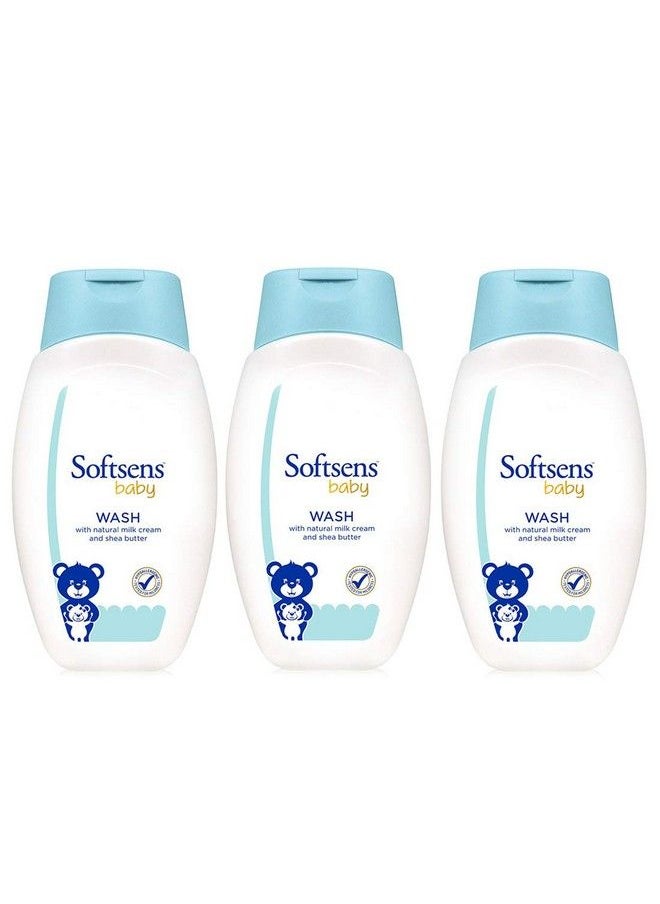 Sotftsens Baby Tear Free Baby Wash With Natural Milk Cream & Shea Butter (200Ml X Pack Of 3)