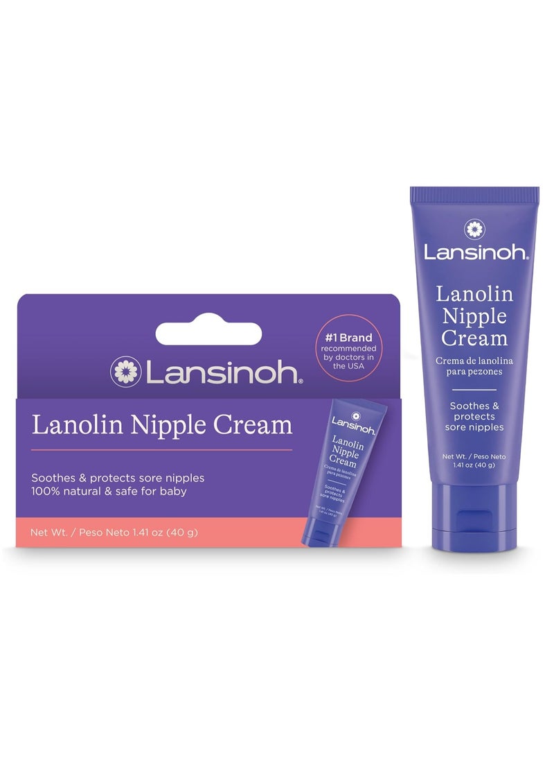 100% Natural and Safe Baby Lanolin Nipple Cream for Breastfeeding, Ethically Sourced