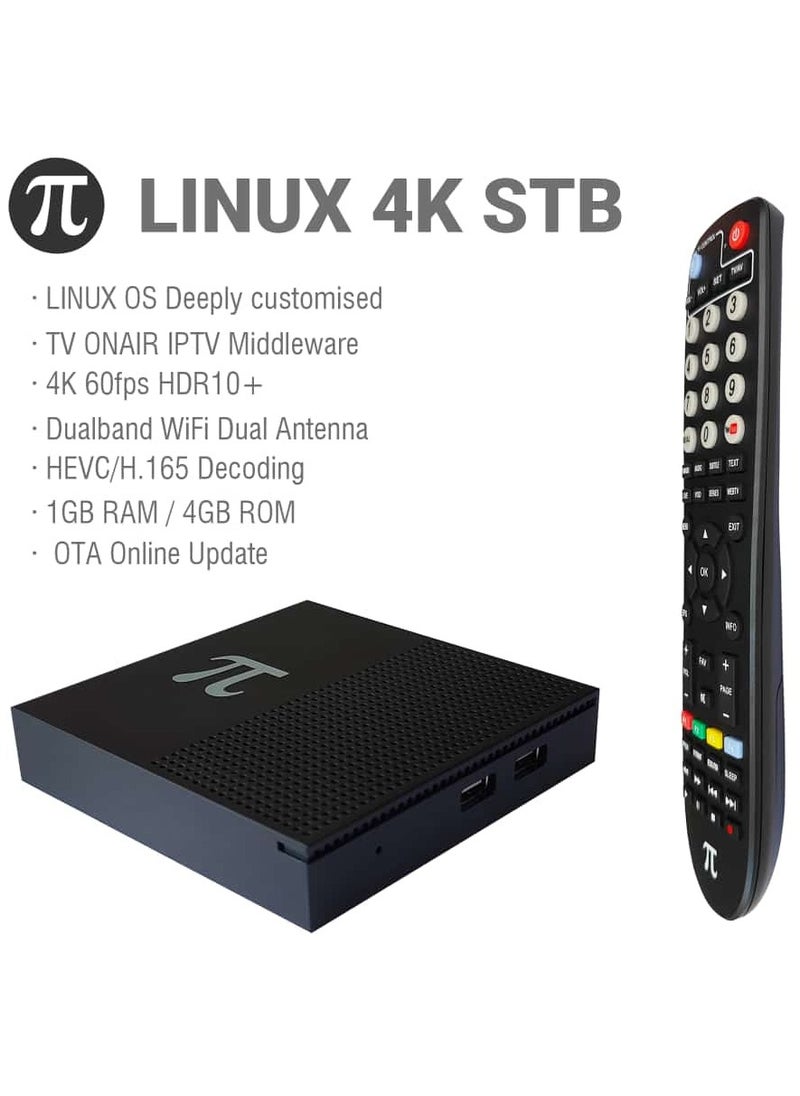 LINUX 4K STB TV ONAIR 4K RECEIVER