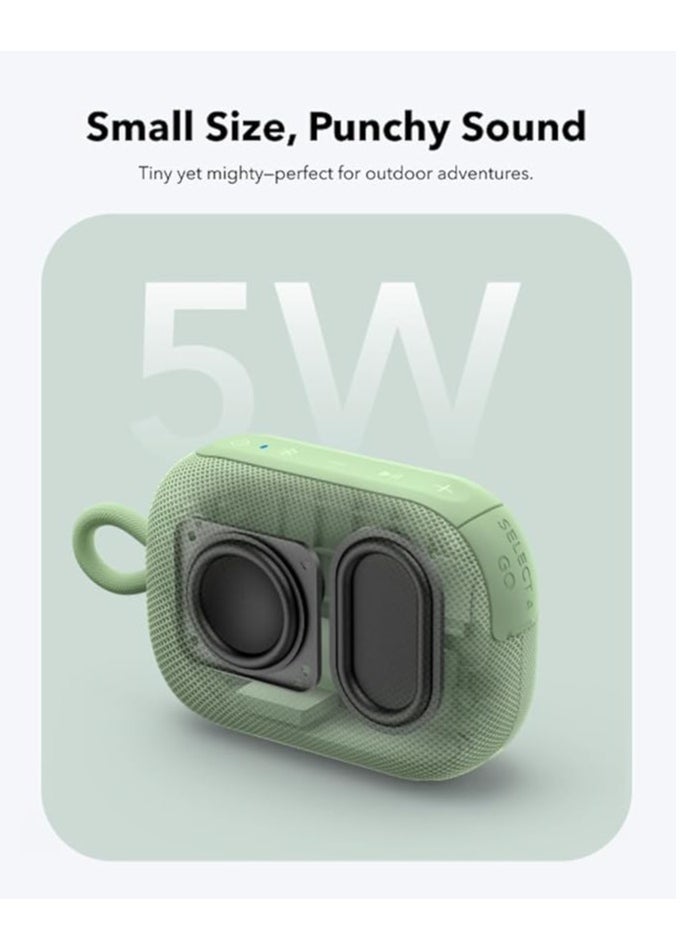 soundcore Select 4 Go Ultra Portable Bluetooth Speaker by Anker, 20H Playtime, IP67 Waterproof and Dustproof, Floatable, Customisable Pro EQ, Wireless Stereo Pairing, Ideal for Home, Outdoors, Hiking