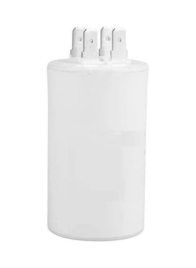 12uF Plastic Shell CBB60 Capacitor White 2.5inch