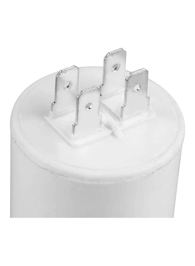 12uF Plastic Shell CBB60 Capacitor White 2.5inch