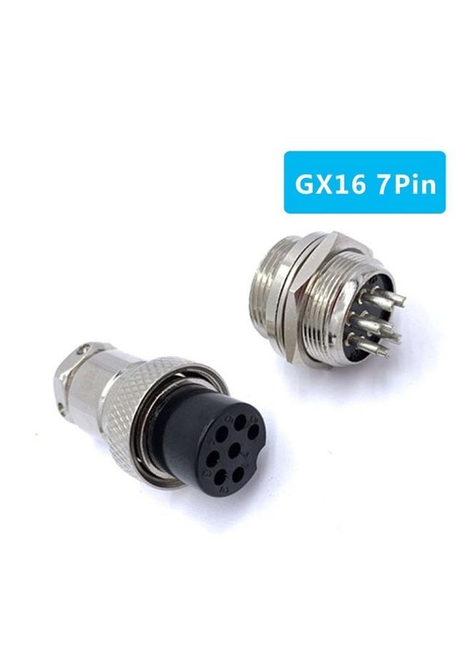 DIY 16mm 7-Pin GX16 Aviation Plug Socket Connector (5 Pcs in One Package, the Price is for 5 Pcs)