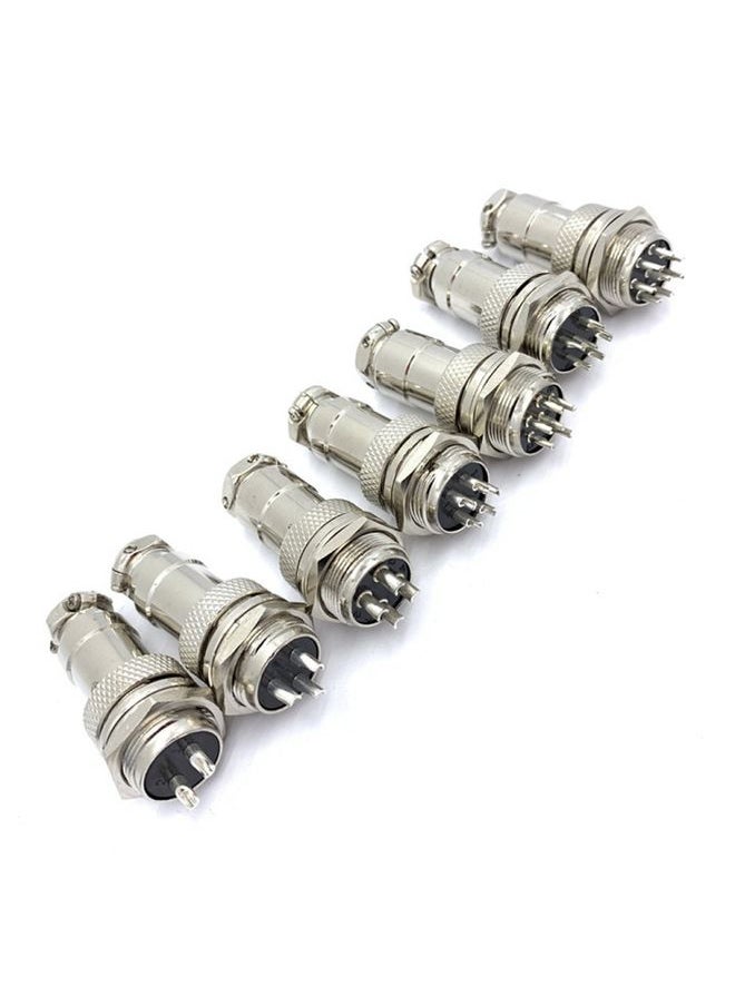 DIY 16mm 7-Pin GX16 Aviation Plug Socket Connector (5 Pcs in One Package, the Price is for 5 Pcs)