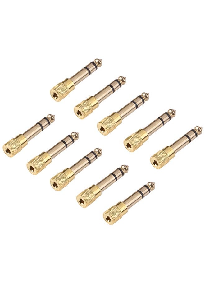 6.35mm Male to 3.5mm Female Audio Jack Adapters (10 Pcs in One Package, the Price is for 10 Pcs)